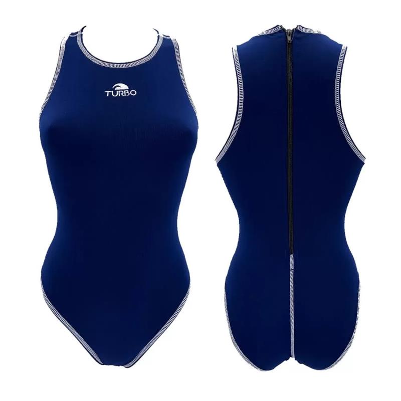مایو واترپولو زنانه توربو Comfort Navy