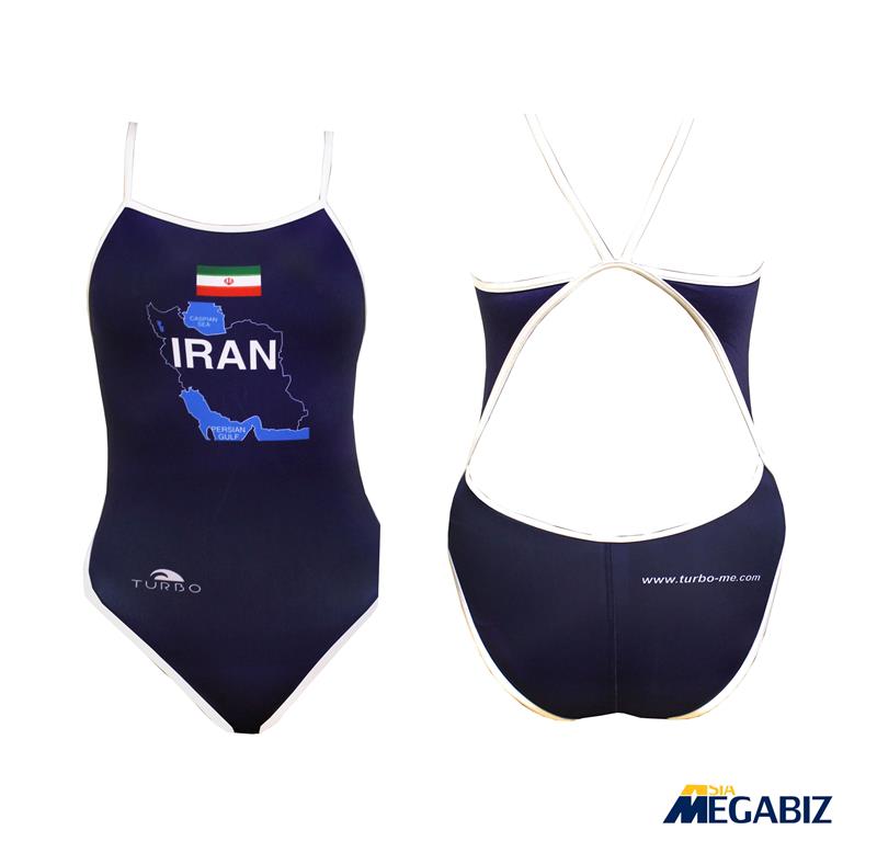 مایو شنا زنانه توربو Iran Map Thin