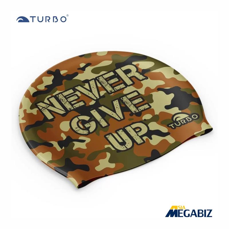 کلاه شنا توربو  Never Give Up